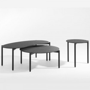 Mesa centro Undique Kartell. Mesa de centro de acabados en negro