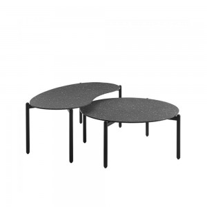 Mesa centro Undique Kartell. Mesa de centro de acabados en negro