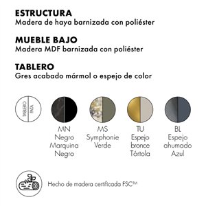 Mesa auxiliar K-Top Kartell