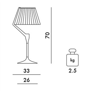Lámpara sobremesa Angelo Stone Kartell
