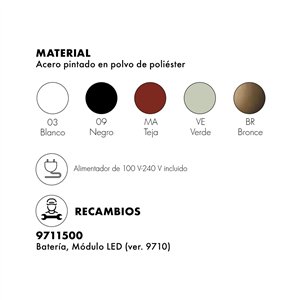 Lámpara sobremesa Mini Geen-A Bateria Kartell