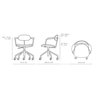 Silla giratoria CH621 Carl Hansen and Son