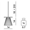 Lámpara colgante Light-Air Tissue Kartell