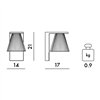 Aplique Light-Air Tissue Kartell