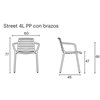 Sillón Street polipropileno Enea 