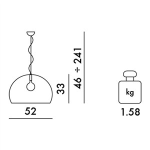 Lámpara colgante FL/Y Kartell