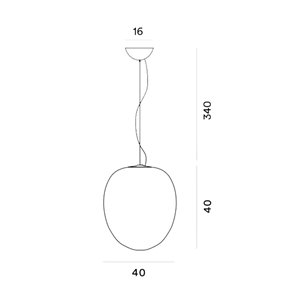 Lámpara suspensión Rituals grande Foscarini