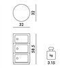 Contenedor Componibili 3 cajones Kartell