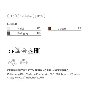 Lámpara Pencil Zafferano