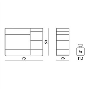 Contenedor Sound-Rack Kartell