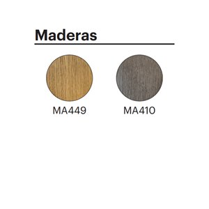 Taburete Mate Spin wood sin respaldo Enea