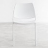 Silla Gas Blanca en polipropileno de Stua. Silla excelenete para oficina.