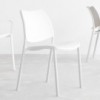 Silla Gas Blanca en polipropileno de Stua. Silla excelenete para oficina.