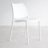 Silla Gas Blanca en polipropileno de Stua. Silla excelenete para oficina.