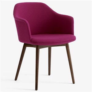 Sillón Rely madera tapizada &Tradition