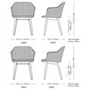 Sillón Rely madera tapizada &Tradition