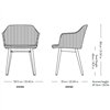 Sillón Rely madera tapizado doble &Tradition