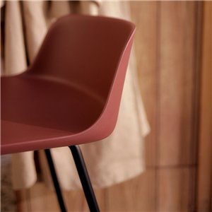 Taburete Rely respaldo bajo &Tradition