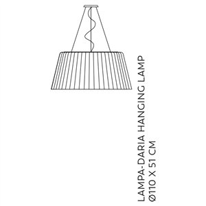 Lámpara colgante Lampa-daria Serralunga