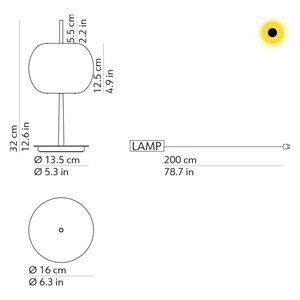 Lámpara sobremesa Kushi 10th Kundalini