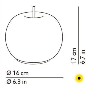 Lámpara portátil Kushi 16 mobile Kundalini