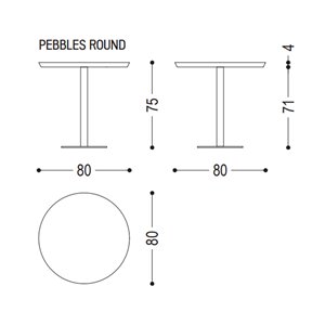 Mesa Pebbles Round Riva1920