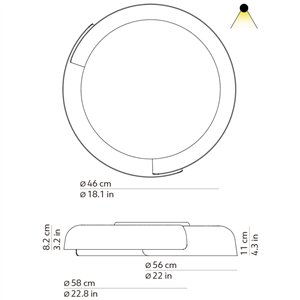Lámpara de techo Dala Kundalini