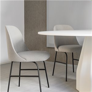 Silla Aleta base metálica Viccarbe