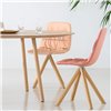 Silla Maarten tapizada base giratoria madera Viccarbe