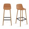 Taburete Maarten base cuatro patas madera Viccarbe