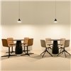 Silla Klip tapizada base giratoria Viccarbe