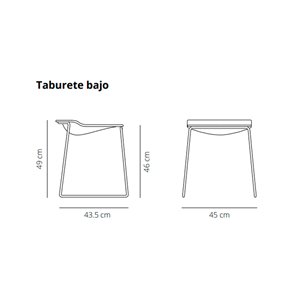 Taburete bajo Last Minute Viccarbe