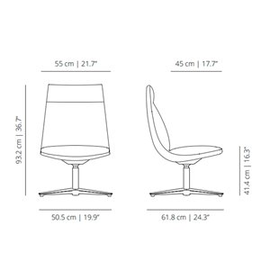 Butaca Noha Lounge executive Viccarbe