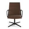 Butaca Noha Lounge executive brazos tapizados Viccarbe