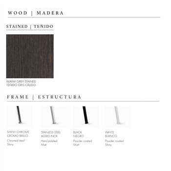 Silla Globus Madera Gris Stua