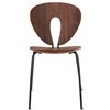 Silla Globus Madera Nogal Stua - Negro