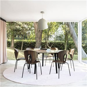 Silla Globus Madera Nogal Stua - Negro