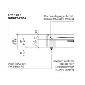Cama fija Cosy MisuraEmme