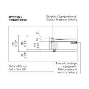 Cama fija Giorgia MisuraEmme