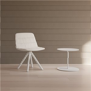 Butaca Maarten Lounge giratoria metal Viccarbe