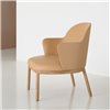 Butaca Aleta Lounge base madera Viccarbe
