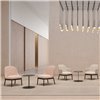 Butaca Aleta Lounge base madera Viccarbe