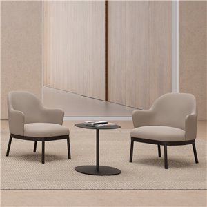 Butaca Aleta Lounge base madera Viccarbe