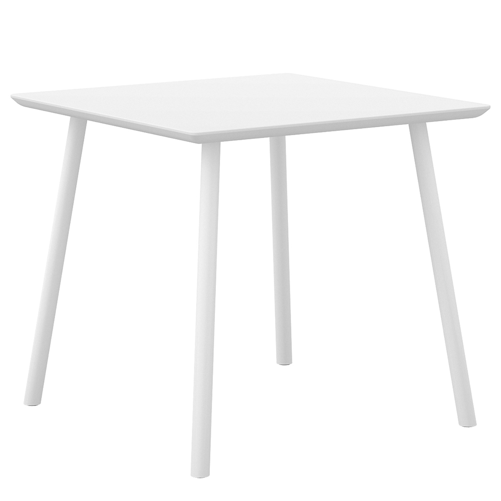 Mesa Maarten cuadrada de Viccarbe. Diseño original para comedor o para contract.