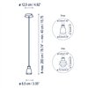 Lámpara suspensión Drip/Drop S/01L Bover