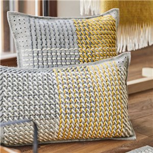 Cojín Canevas Geo Grey 61x36 GAN