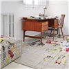 Alfombra Canevas Flowers Natural GAN