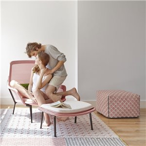 Pouf Small Silai Rose GAN