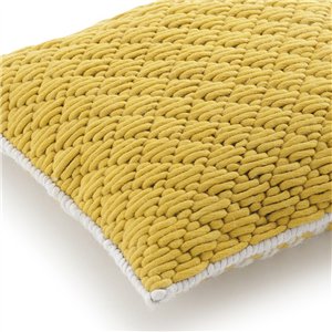 Cojín Silai cuadrado Yellow-yellow GAN