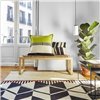 Cojín Rustic Chic Geo Black & White 70x40 GAN
